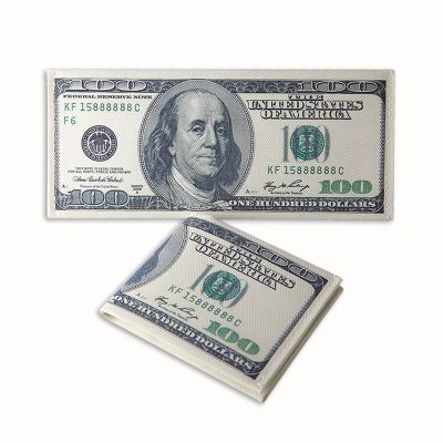 【CW】 2018 new Money Clip men women dollar euro Wallet Moneyclip slim thin mini purse 2fold student cartoon cheap gift coin bag