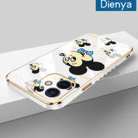 เคส Dienya สำหรับ iPhone 12 12 12 Pro 12 Pro Max 12 Mini เคสมิกกี้มิกกี้ลายการ์ตูนแฮปปี้ใหม่กรอบสี่เหลี่ยมพื้นผิวเคสซิลิกาเจลนิ่มกันกระแทกเคสมือถือรวมเลนส์กล้องถ่ายรูปฝาครอบป้องกัน