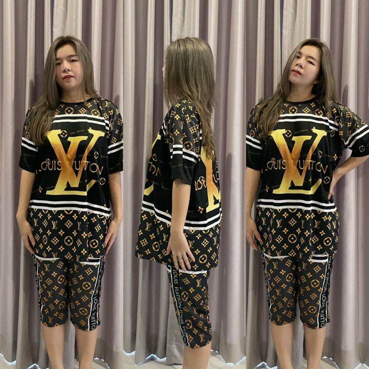 ชุดเซ็ท-2-ชิ้น-เสื้อยืด-กางเกง-plus-size-m-l-xl-2xl-3xl-สาวอวบ-ได้ทั้งชุด-2-ชิ้น-พิมพ์ลาย-ผ้าไมโคร