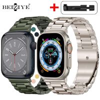 Classic Metal Band For Apple Watch Series 8 7 6 SE 5 45mm 41mm 40mm 44mm Stainless Steel Strap For iWatch Ultra 49mm 42mm Correa