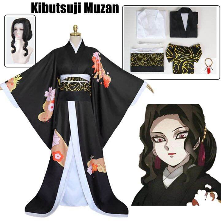 Anime Demon Slayer Kimono kimetsu geen yaiba Kibutsuji Muzan Cosplay