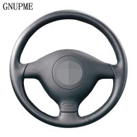 Black PU Leather Car Steering Wheel Cover for Volkswagen VW Golf 4 Passat B5 1996-2003 Seat Leon 1999-2004 Polo 1999-2002