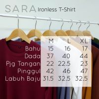 [Shop Malaysia] sara 2.0 ironless blouse muslimah ironless top blouse labuh baju muslimah baju tak payah gosok blouse women