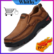 Whitby Giày Nam Trang Trọng, Giày Thể Thao Hợp Thời Trang, Giày Đi Bộ Đường Dài Thể Thao Giày Leo Núi Da thumbnail