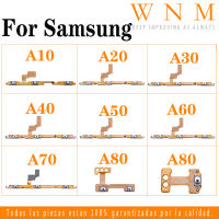 สำหรับ Samsung Galaxy A10 A20 A30 A40 A50 A60 A70 A80สายเคเบิลงอได้ Volume บน/ปิดสำหรับ A105 A205 A305 A405 A505 A705 A805สวิทช์เฟล็กซ์ริบบอนสายเคเบิลสำหรับเปลี่ยนอะไหล่