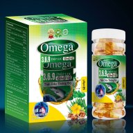 Viên Uống Omega 3-6-9 Diệp Lục - Cần Tây- Tinh Dầu Thông Đỏ, Dầu Hạnh Nhân - Giảm Cholesterol Máu, Bổ Não, Sáng Mắt, Khỏe TIm Mạch-Hộp 60 Viên thumbnail