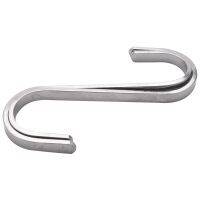 Set of 10 S Stainless Steel Suspension Hooks for Kitchen Cookware or Butcher Meat