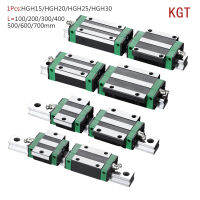 KGT HGH20 HGH25 HGH30 L 100 200 300 400 500 600 800มม. Heavy Linear Rail สไลด์1Pc HG15คู่มือเชิงเส้น1Pc Carriage CNC