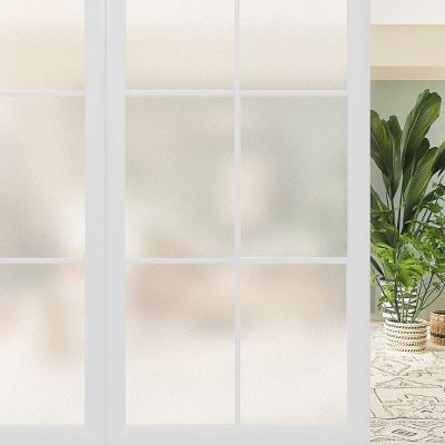 Pure Matte Window Film Privacy UV Blocking Heat Control Frosted Decals Self Adhesive Opaque Decorative Glass Sticker for Home