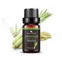 100% Lemongrass Essential oil ขนาด 10 ml. น้ำมันหอมระเหย ตะไคร้ บ้าน บริสุทธิ์