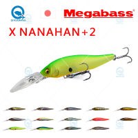 2022ใหม่ญี่ปุ่น Megabass X-NANAHAN 2 75มิลลิเมตร7กรัม3.2เมตรช้าลอยดำน้ำ X-75เบสปลาเทราท์ทะเลรอกตกปลาล่อเหยื่อ Jerkbait สร้อย