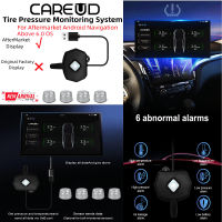 CAREUD H300-WF-S USB External Android Car TPMS ระบบส่งกำลังแบบไร้สายระบบการตรวจสอบแรงดันลมยาง Android สำหรับ Android 6.0 OS ด้านบน CAR TPMS ความดันอากาศการรั่วไหล