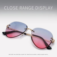 Zilead rimless Metal sunglasses Fashion Color gradient sunglasses Women lunette de Soleil Femme VINTAGE zonnebril Day Description: