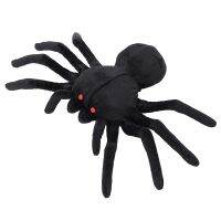 ของเล่นสุนัข Interactive Puppy Plush Squeak Chew Toy Halloween Black Spider Snuffle For Medium Dogs Improving Inligence