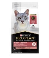 ProPlan  Fussy &amp; Beauty (Salmon Formula) 1.5 kg.  สำหรับแมวโต 1-7 ปี สูตรบำรุงขนให้นุ่มสวยและเงางาม