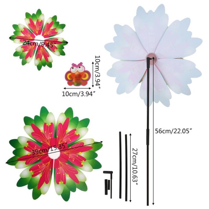 youn-wind-spinner-กังหันลม-รูปดอกทานตะวัน-สามชั้น-หมุนได้-ของเล่นสําหรับเด็ก