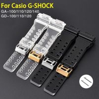 ✚☍♣ โปร่งใสสำหรับ Casio G-SHOCK GA/110/100 GD120 GA-700 GLS-100/8900 GW-8900 สายนาฬิกาเรซิ่นกันน้ำ