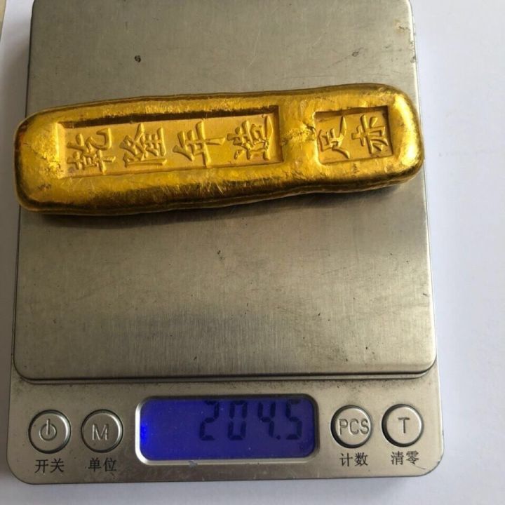 แท่งทองคำและแท่งของจักรพรรดิทั้งสิบแห่งแท่งทองคำราชวงศ์ชิง-xianfeng-guangxu-qianlong-และทองเหลืองปิดทองแท่งทองคำแข็งและแท่งโลหะของราชวงศ์ชิง