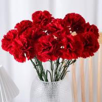 Artificial Flower Rose Bouquet Realistic Carnations For Home Weeding Party Decor For Office Desk Bedroom Dinning Room Table  Decor