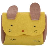 PU Leather Kids Rabbit Mini Messenger Bag Baby Girls Handbag Coin Purse Children Crossbody Bag for Girls Ladies Shoulder Bags(Yellow)