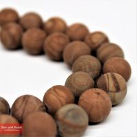 Dull Polish Matte Natural Wood Grain Jasperr Loose Beads 15 quot; Strand 6 8 10 12mm Pick Size For Jewelry Making WGJB01