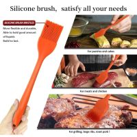 【Ready Stock】Silicone Brush BBQ Sauce Oil Brush Handle Cake Butter Baking Tools Pastry Brush Kitchenware