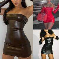 ✐ lvr949 [ZMZM9] Women Sexy Lingerie Clubwear Evening Costume Punk PU Leather Women Sleeveless Cosplay