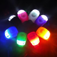 ✉○❁ Mini Waterproof Silicone Mountain Bike Light Cycling Beetle Warning Lights Front Rear Tail Lamp LED Safe Bicycle Accessories