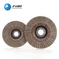 Z-LION 1PC 4" 5" Diamond Grinding Wheels Electroplated Flap Disc Granite Marble Concrete Abrasive Pads For Angle Grinder Sanding