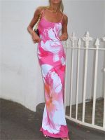 [hot]▥✟✌  Tossy Halter Printed Backless Spaghetti Sundress Female Skirt New