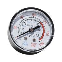 【YD】 Bar Air Pressure Gauge Thread 1/4 BSP 0-180 0-12 Manometer Scale Compressor Pneumatic Fluid