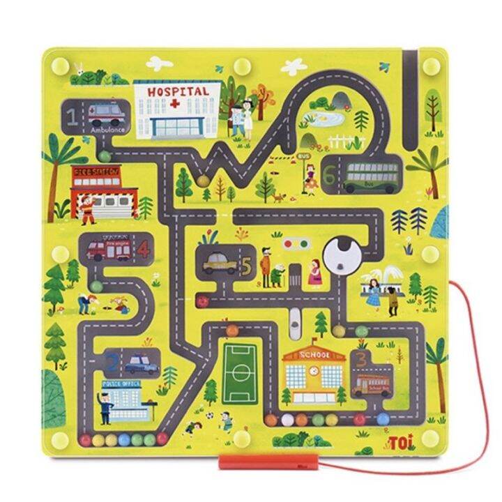 TOI Maze wooden Educational Puzzle Board Lazada PH