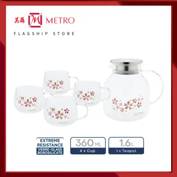 Pyrex glass graduated mug Home breakfast Measuring Baked milk Microwavable  250ml 500ml 1000ml