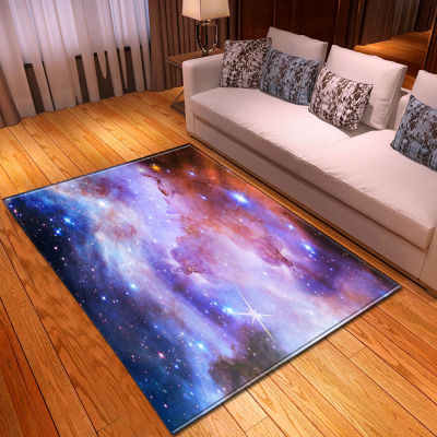 Cosmic Starry Sky Pattern 3D Living Room Carpet Children Bedroom Home Hallway Floor Large Rugs Kids Room Decorative Bedside Mat