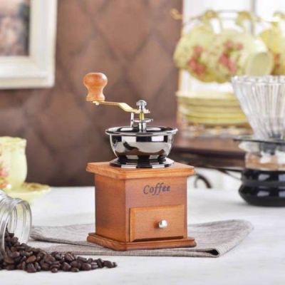 CFA เครื่องบดกาแฟ    มือหมุน Coffee Grinders (กล่องไม้คลาสสิค) ---สินค้าพร้อมส่ง--- เครื่องบดเมล็ดกาแฟ