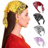 [A innovation]☜[Beryl] Sablon Bunga ผ้าพันคอผม Headwrap ที่คาดผมสำหรับผู้หญิงผ้าโพกศีรษะยืดได้