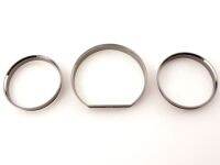 Chrome จัดแต่งทรงผม Dashboard Gauge Ring Set สำหรับ Mercedes Benz E Class W124