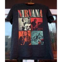 Hot sale Nirvana band  graphic Mens 100% Cotton Round Neck Short Sleeve T-Shirt  Adult clothes