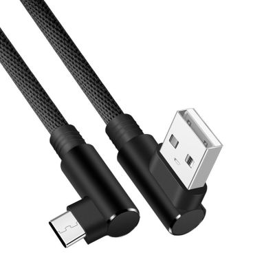 MSAXXZA Practical 2.4A สายข้อมูลสาย USB เร็วสายชาร์จสายสายไมโคร USB ชนิด C 90องศา