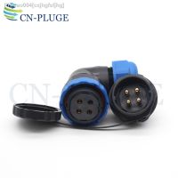 SD28 Type 28mm Right Angle plug 4-pin Aviation Waterproof Connector 28mm Nut Panel Installation Male Socket Female Plug IP68