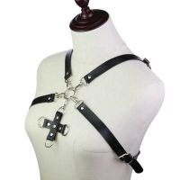 Custom PU Leather Harness Set Bdsm Erotic Bondage Belt Women Punk Leather Sexy Gothic Body Chest Belt For Girls