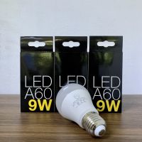 ( แพ็ก 3 ชิ้น ) FL-Lighting หลอดไฟ LED Bulb A60 9W ขั้วE27 แสงวอร์มไวท์ 3100K / แสงเดย์ไลท์ 6500K