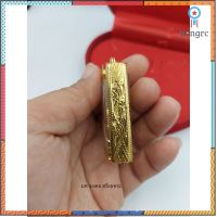 G016 ตลับพระ งานทองเลเซอร์ 24K สีเหมือนทองจริง เบอร์ 008 ตลับพระสมเด็จ ไซส์มาตรฐานยกซุ้ม ขนาดกระจก 3.8 * 2.6 cm พระ flashsale ลดกระหน่ำ