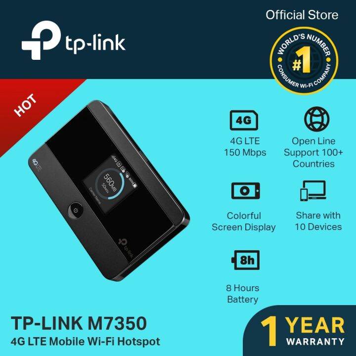 TP-LINK M7350 4G LTE Advanced Mobile Wi-Fi Pocket WiFi Open Line