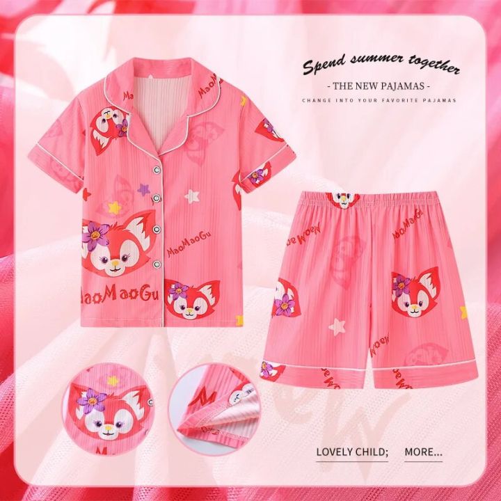 [WVFPI] Sanrioed Kids Pyjama Kawaii 2-delige Set Shirt Short Zomer ...