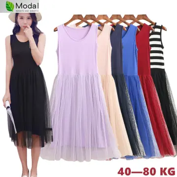 Casual sleeveless round on sale neck plus size dress