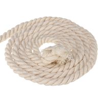 เชือกฝ้าย10มม. Macrame Twisted Cord Beige สำหรับสมุดภาพการ์ดแฮนด์เมด Gardening