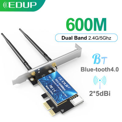 EDUP Wireless WIFI Network Card Dual Band 2.4G5Ghz Blue-tooth Wireless WiFi Adapter PCIE LAN Card With Two Antennas For PC