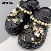 ใหม่ CROCS jibbitz ตัวติดรองเท้า เครื่องประดับ เครื่องประดับรองเท้าดอกไม้ DIY รูปดอกไม้ สําหรับตกแต่งรองเท้า