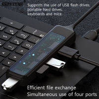 KEBETEME 5 In 1ฮับ USB ประเภท-C เพื่อ USB3.0 2.0เครื่องอ่านการ์ด5Gbps อะแดปเตอร์สำหรับพีซีแล็ปท็อป